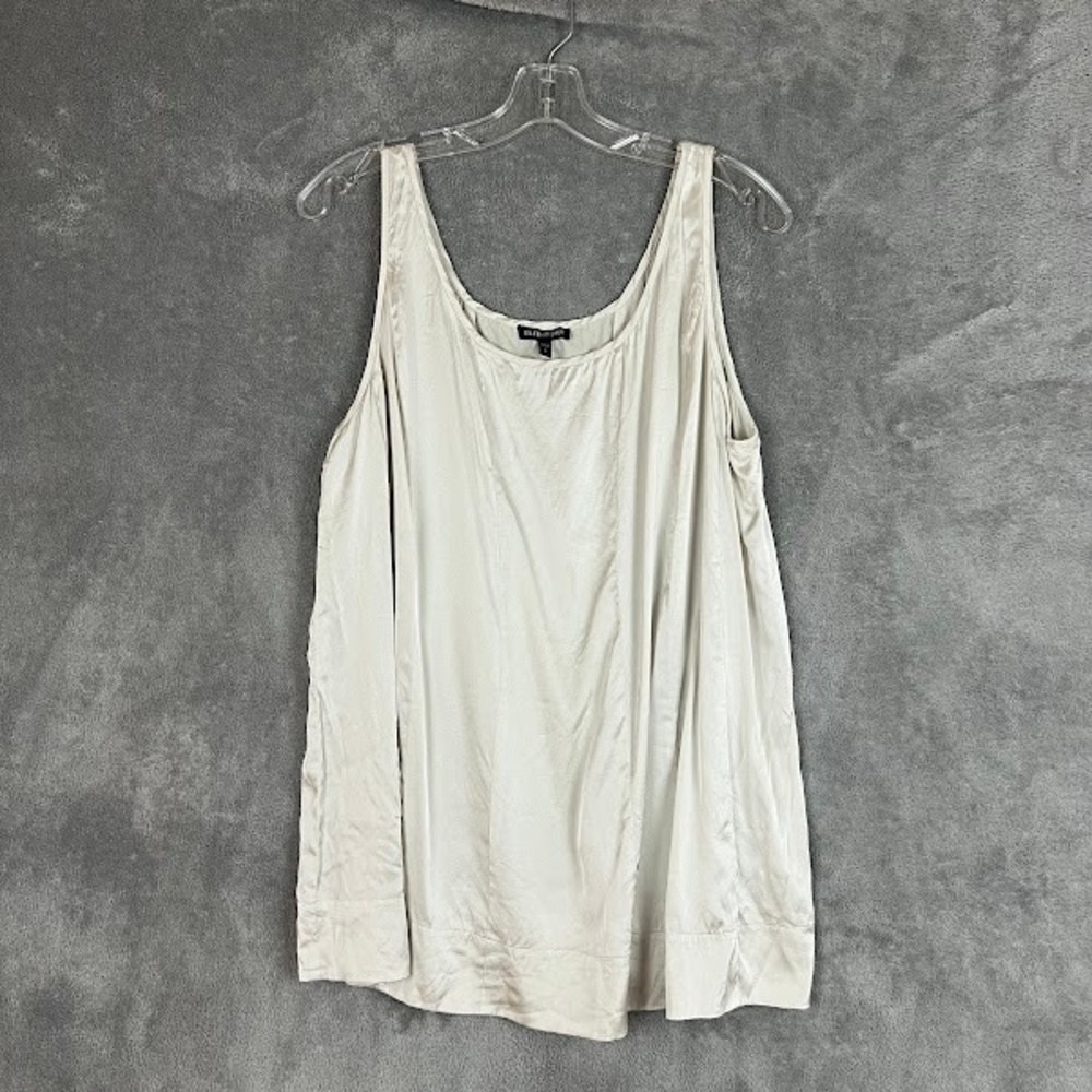 Eileen Fisher Tank Top Womens L Stretch Silk Minimalist Everday Lightweight
